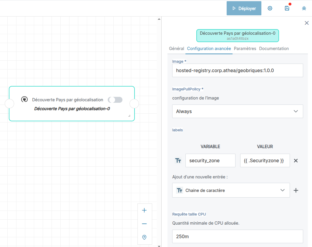 résultat dans l'IHM